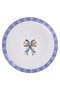 Hermia 2100002909001 Juego de Servir Pasteles Porcelana Azul Apto Microondas y Lavavajillas 4 Piezas